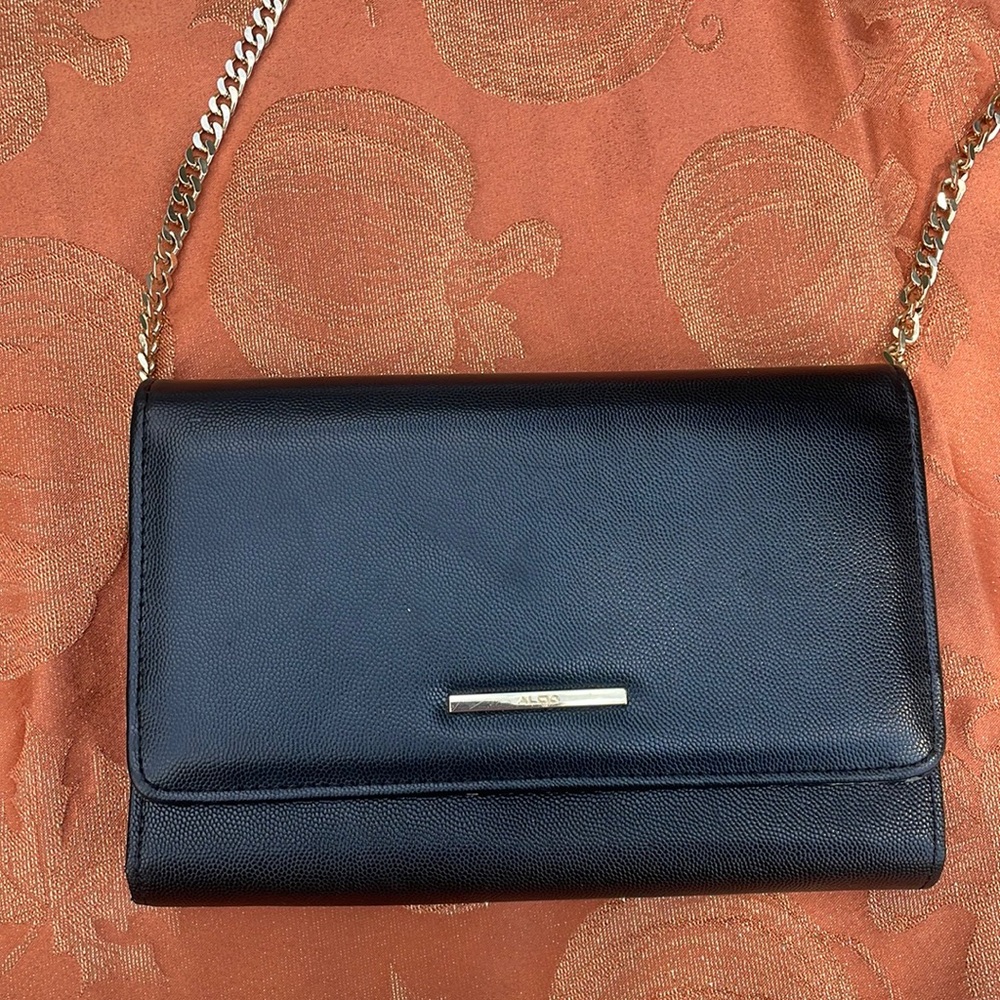 Aldo crossbody black with gold detailing